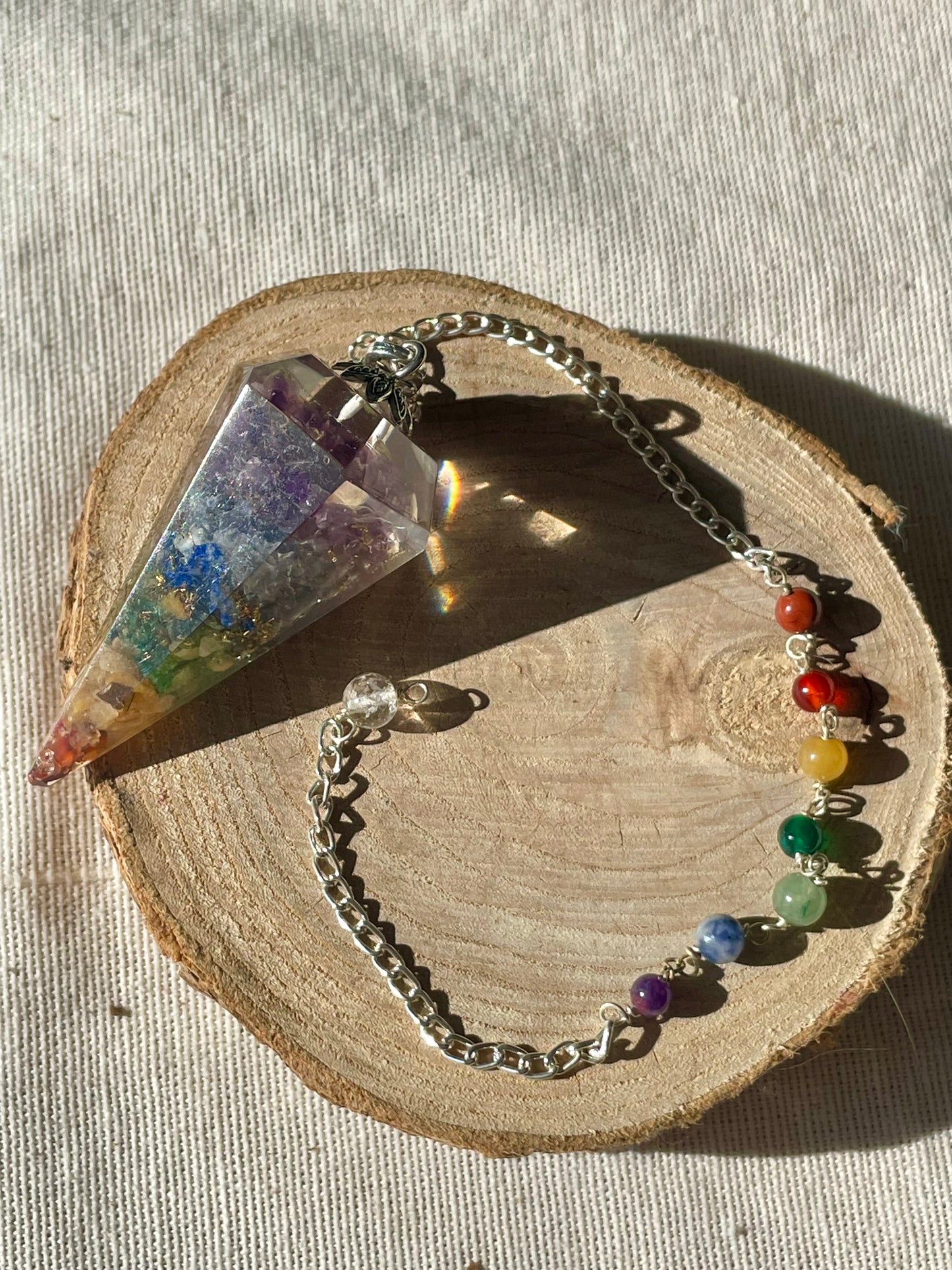 Orgonite Pendulum - 7 Chakras