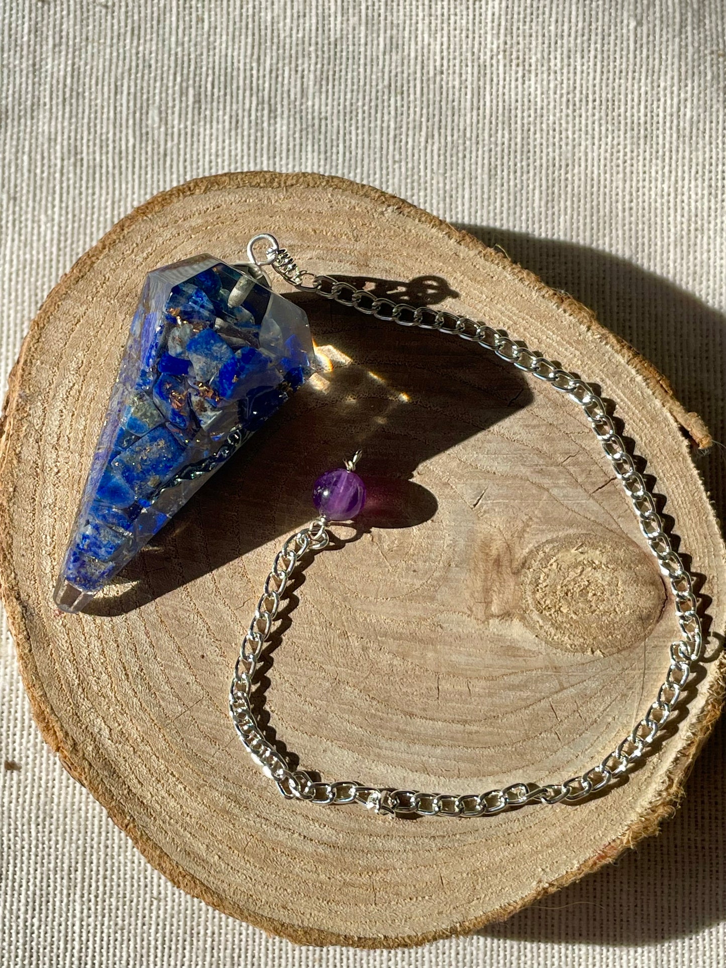 Pendule Orgonite - Lapis Lazuli