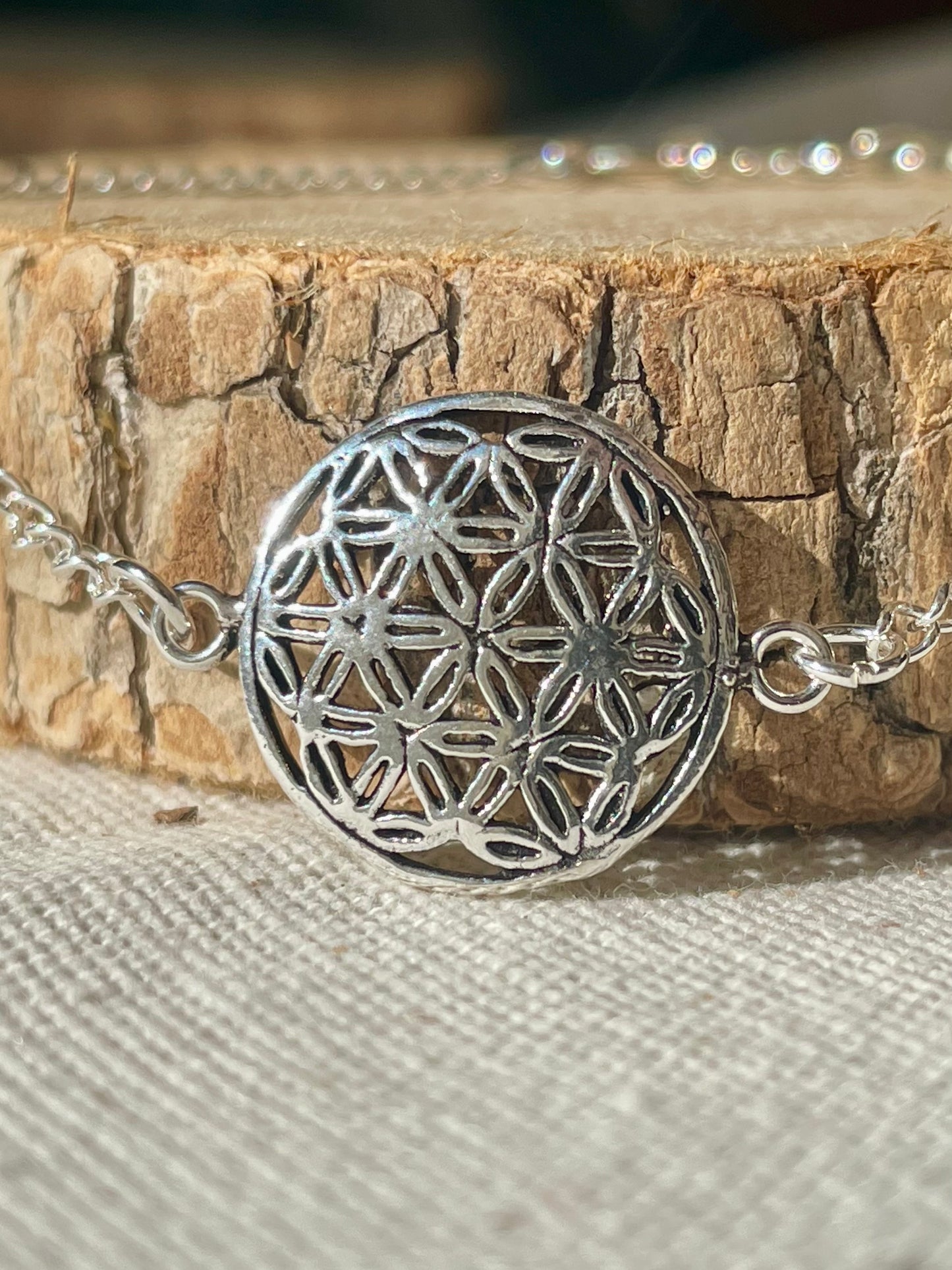 Bracelet Fleur de vie - Argent 925