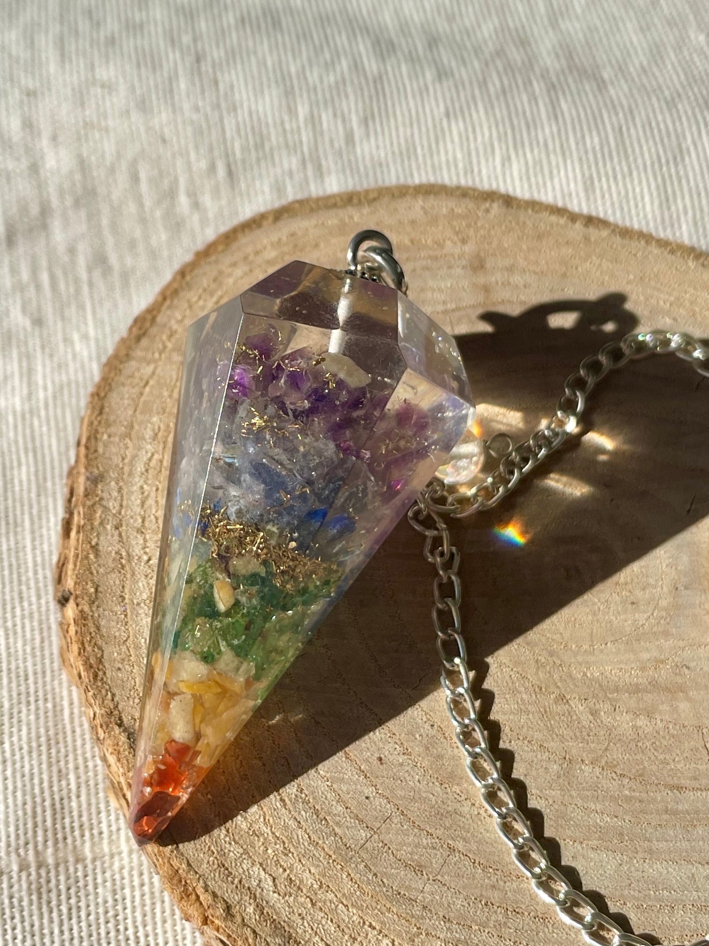 Orgonite Pendulum - 7 Chakras