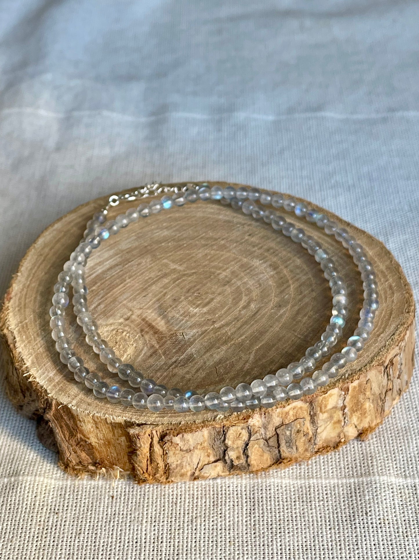 Collier facetté Labradorite - Argent 925