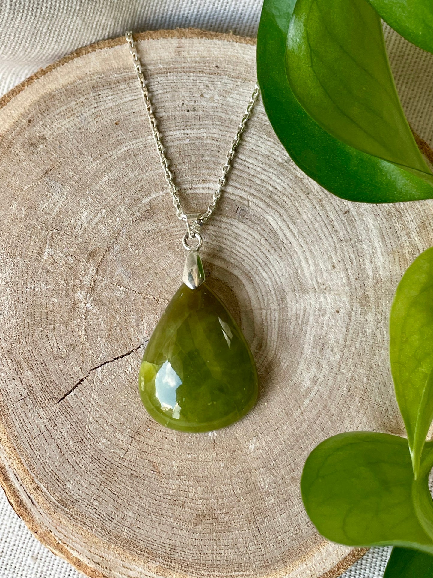 Pendentif Opale verte