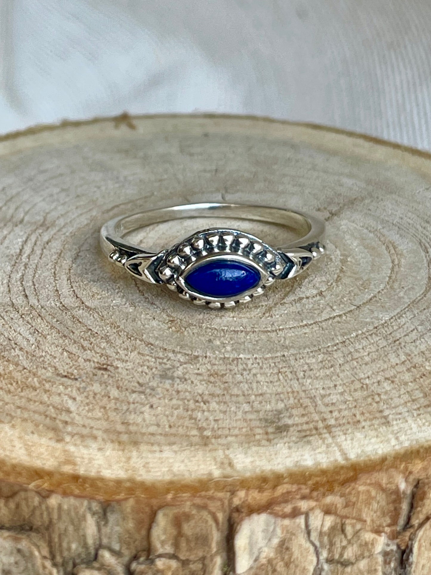 Bague en Lapis Lazuli en argent 925