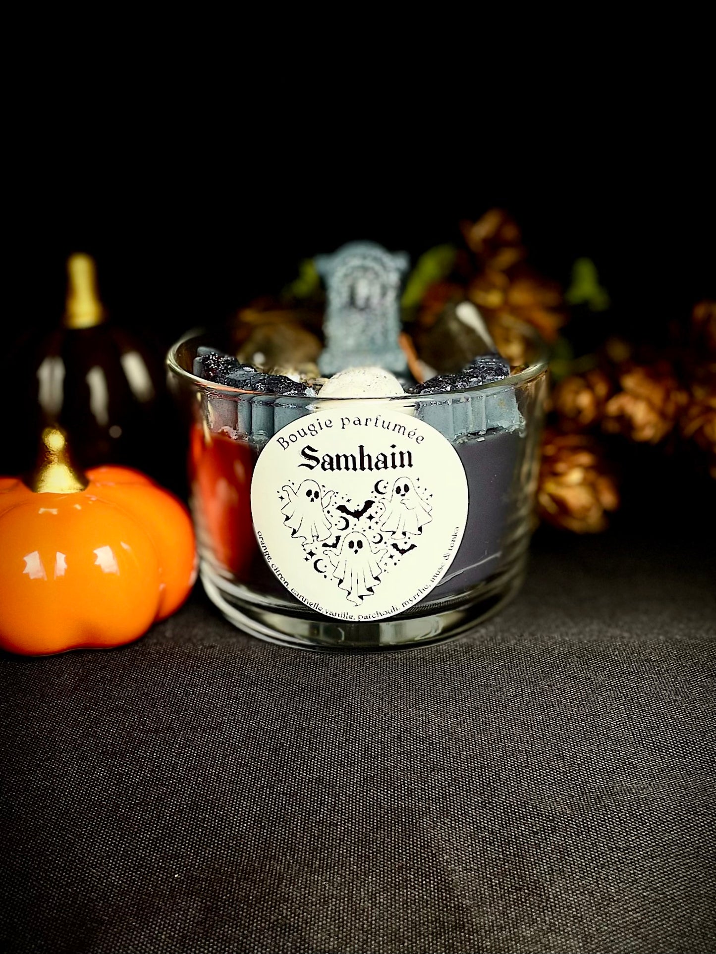 Bougie artisanale Samhain - Rituel nouvel an celte Le Jardin Astral