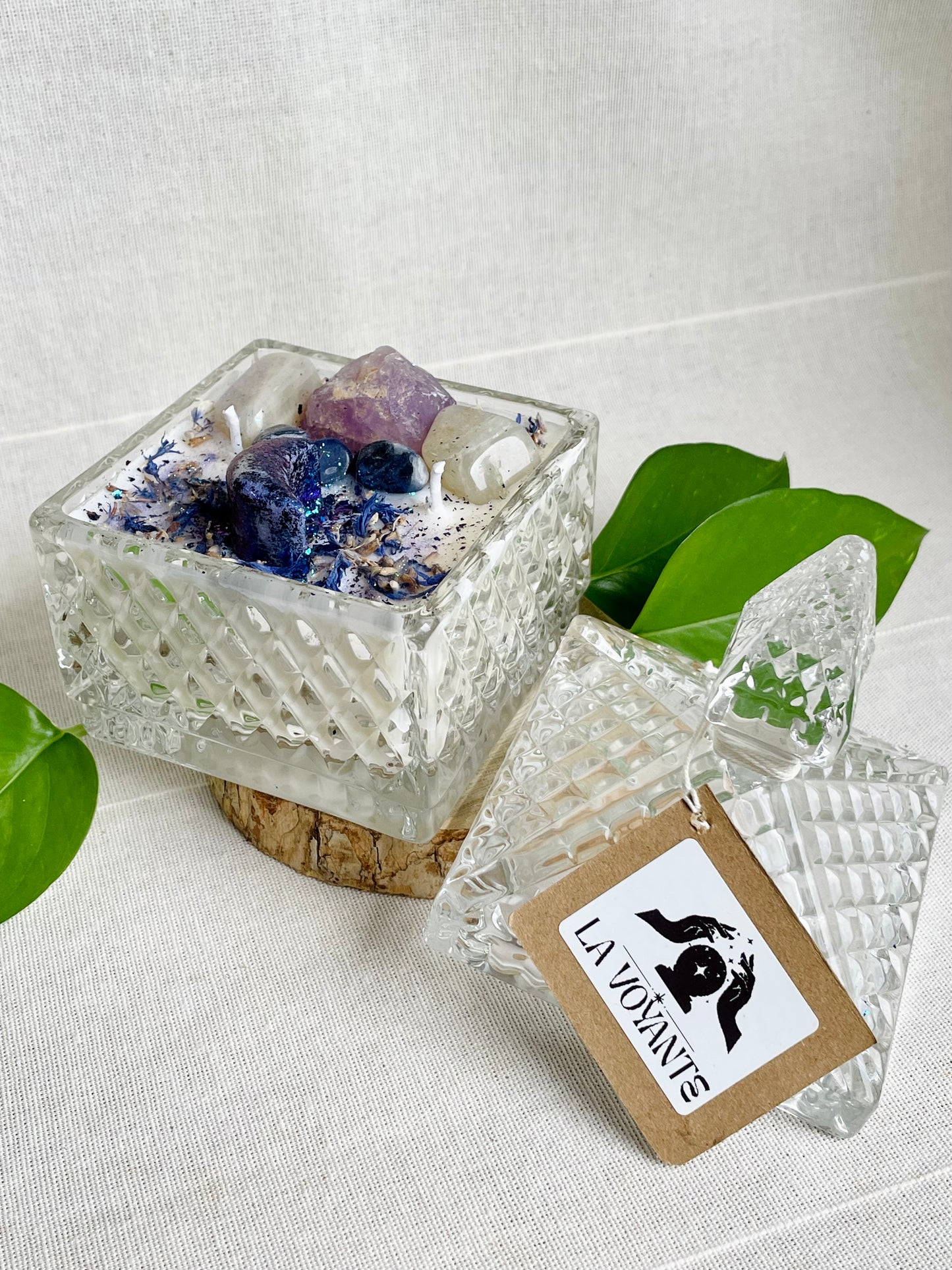 Bougie rituel La Voyante - Création unique pour méditation et spiritualité