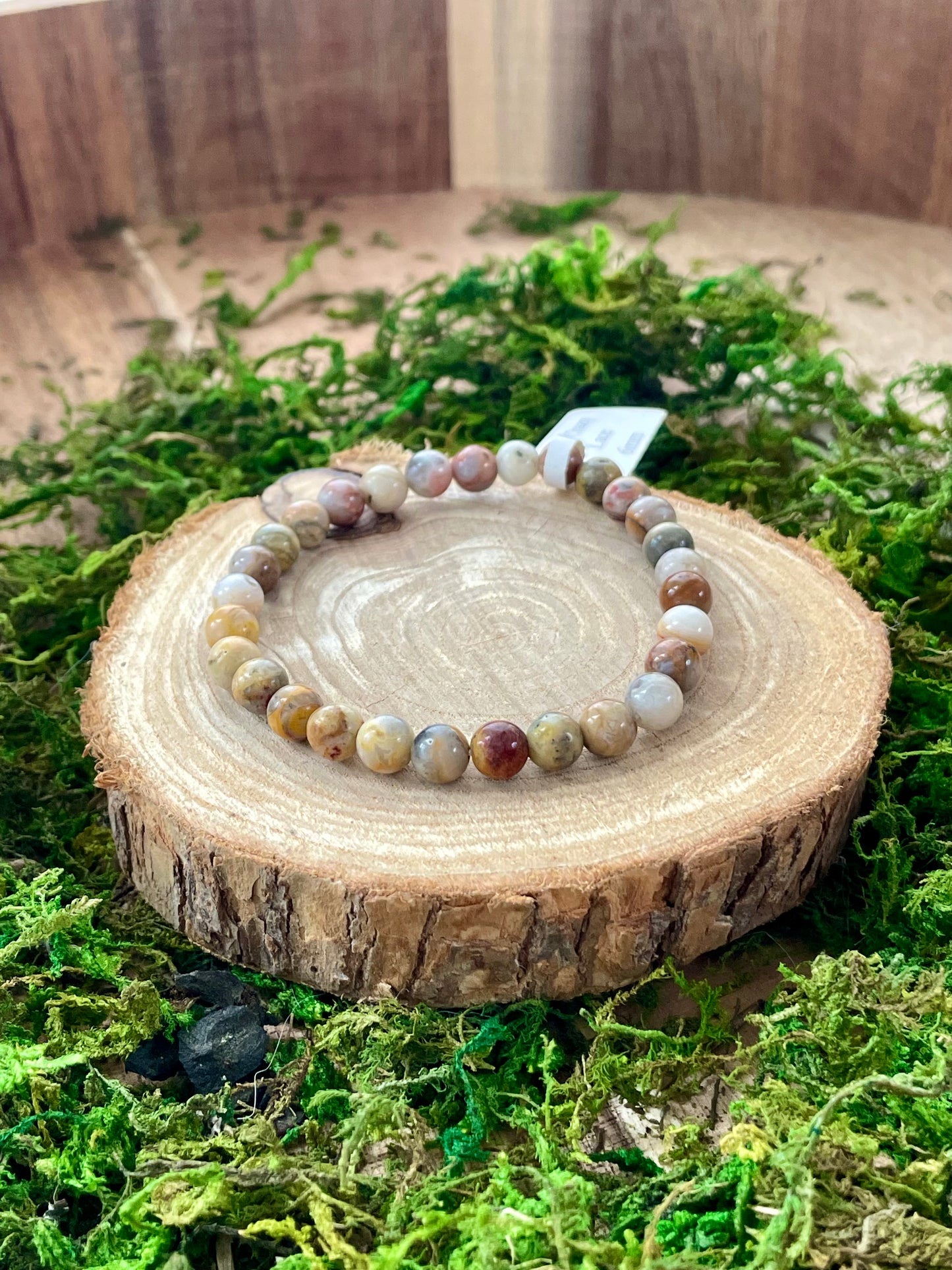 Bracelet Agate crazy lace 6mm