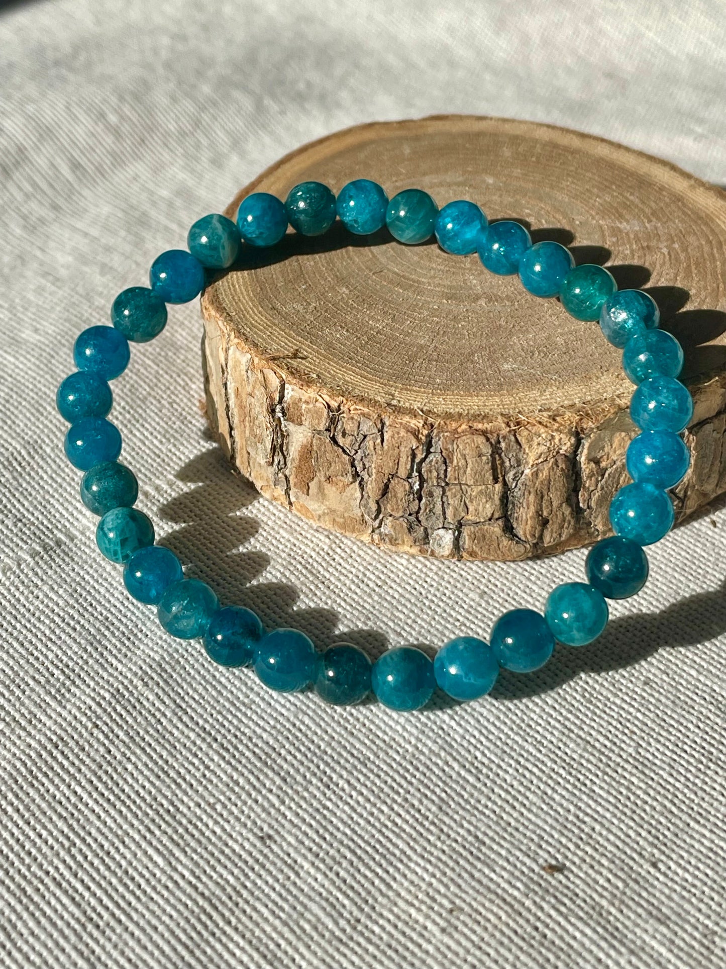 Bracelet Apatite 6mm