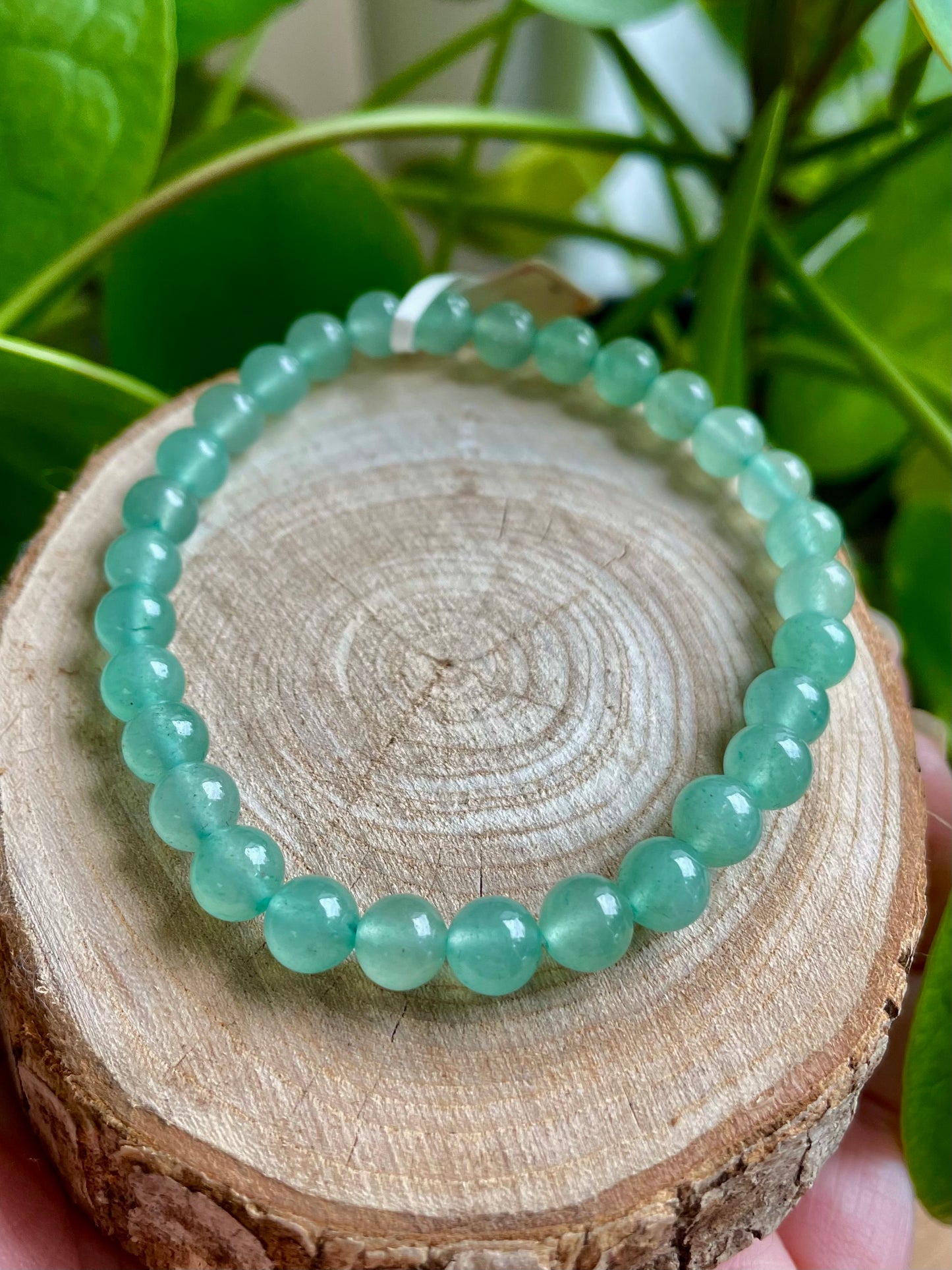 Bracelet Aventurine verte 6mm