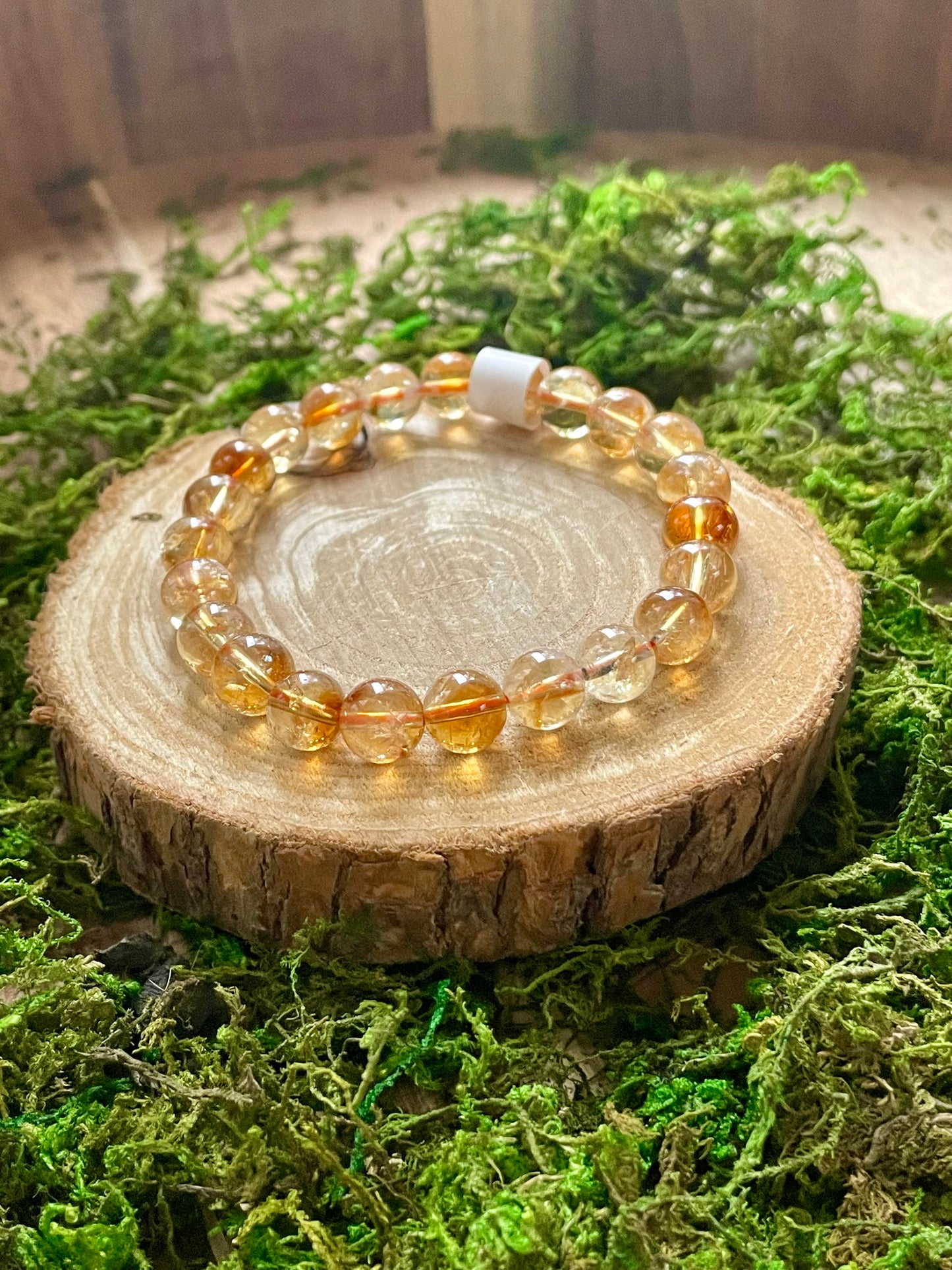 Bracelet Citrine Naturelle 8mm