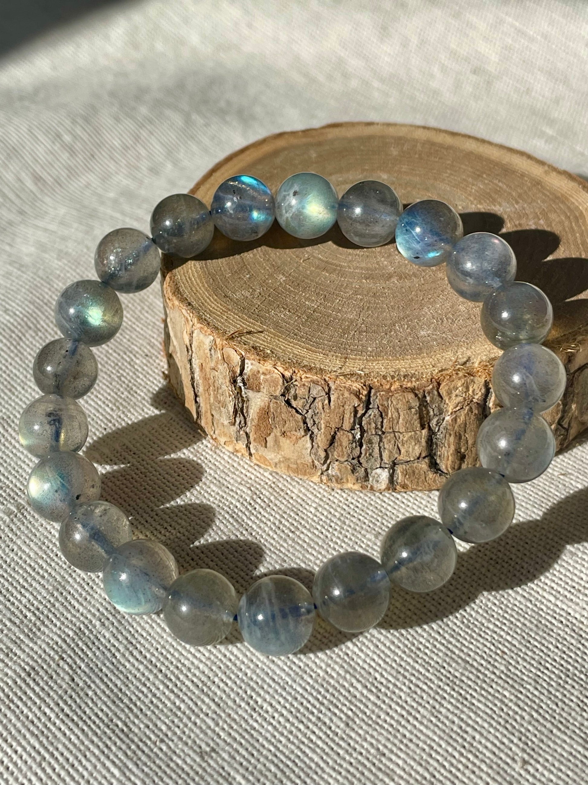 Bracelet Labradorite 9mm