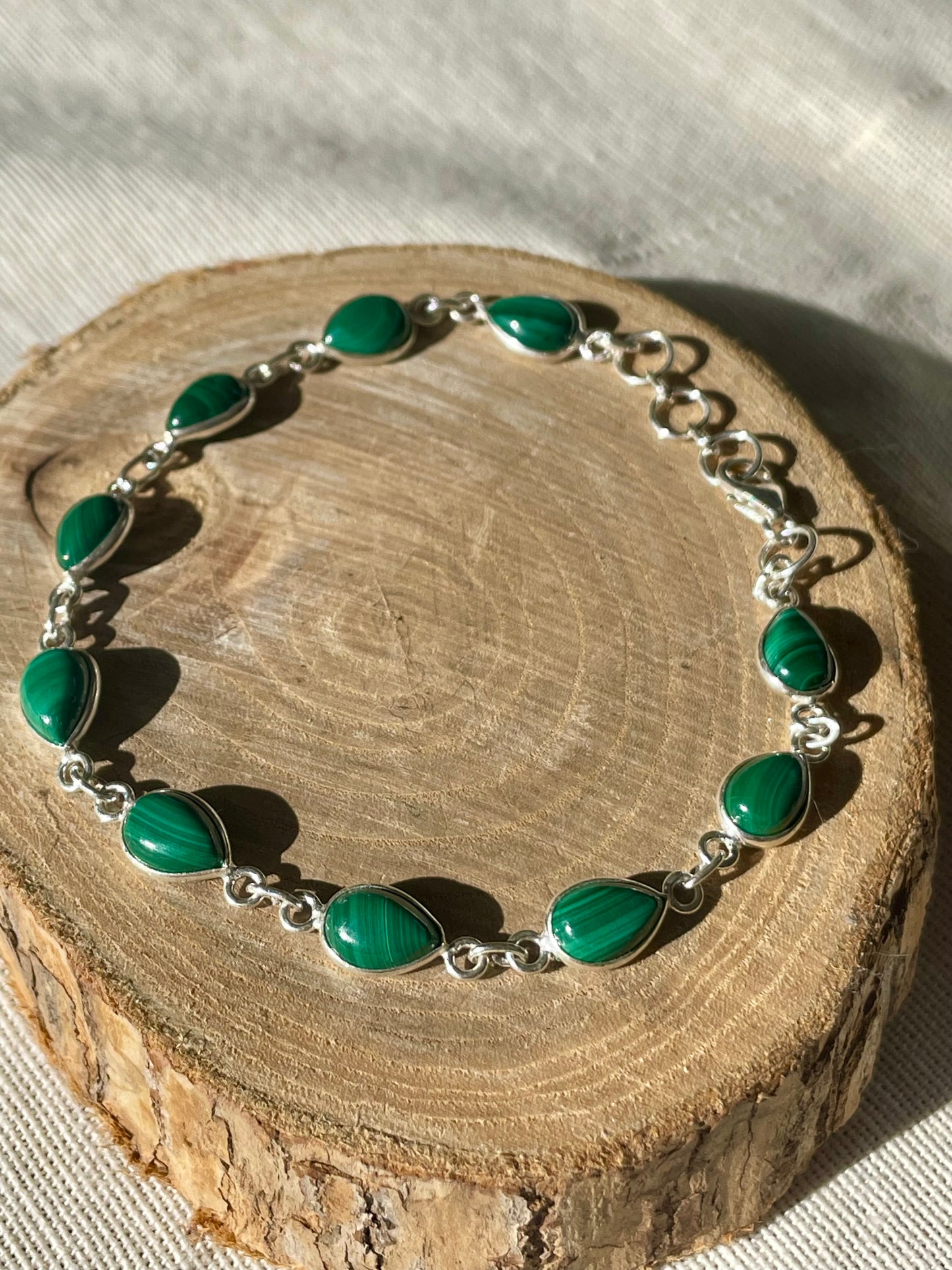 Bracelet Malachite Argent 925