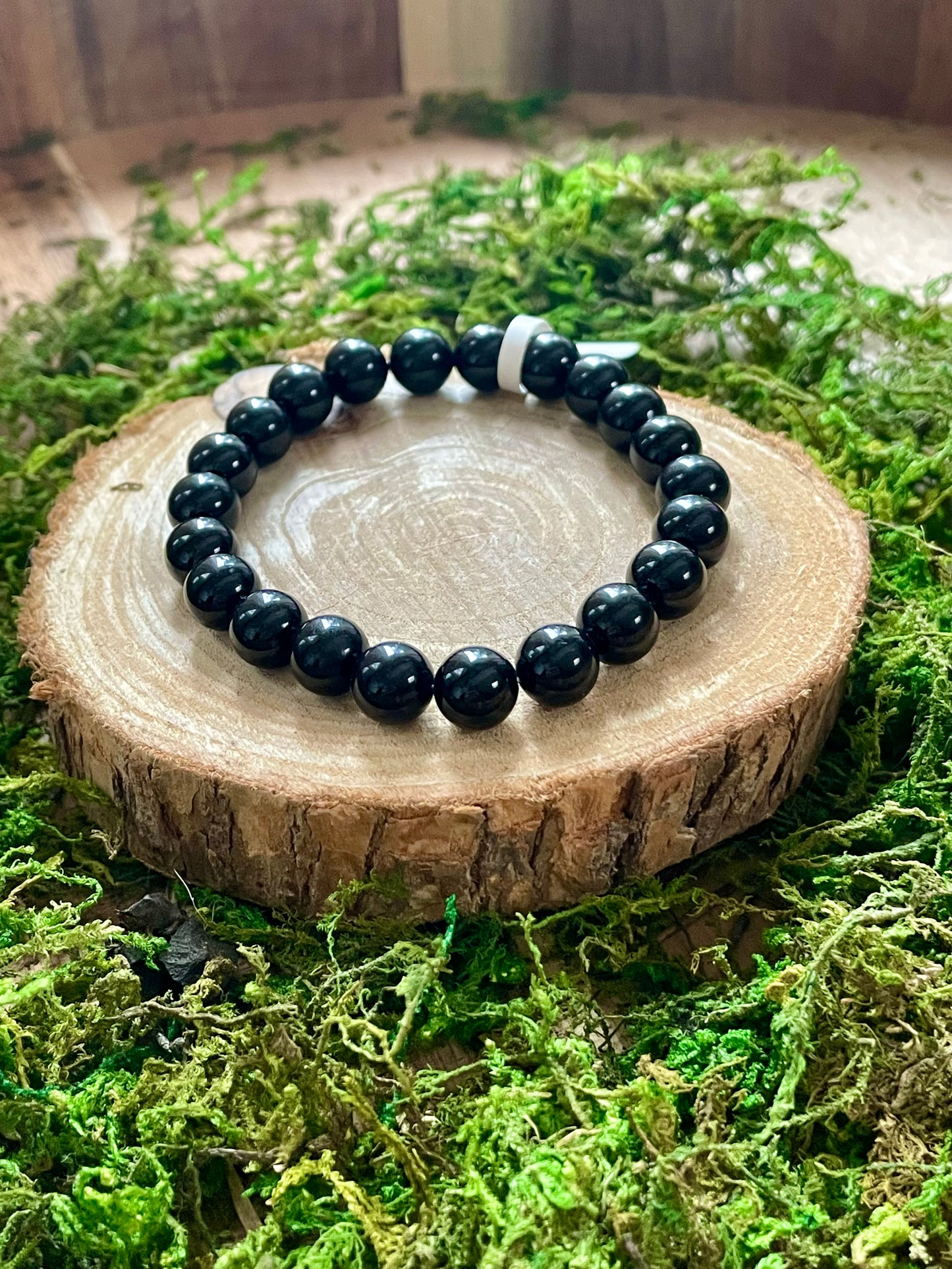 Bracelet Tourmaline noire 8mm