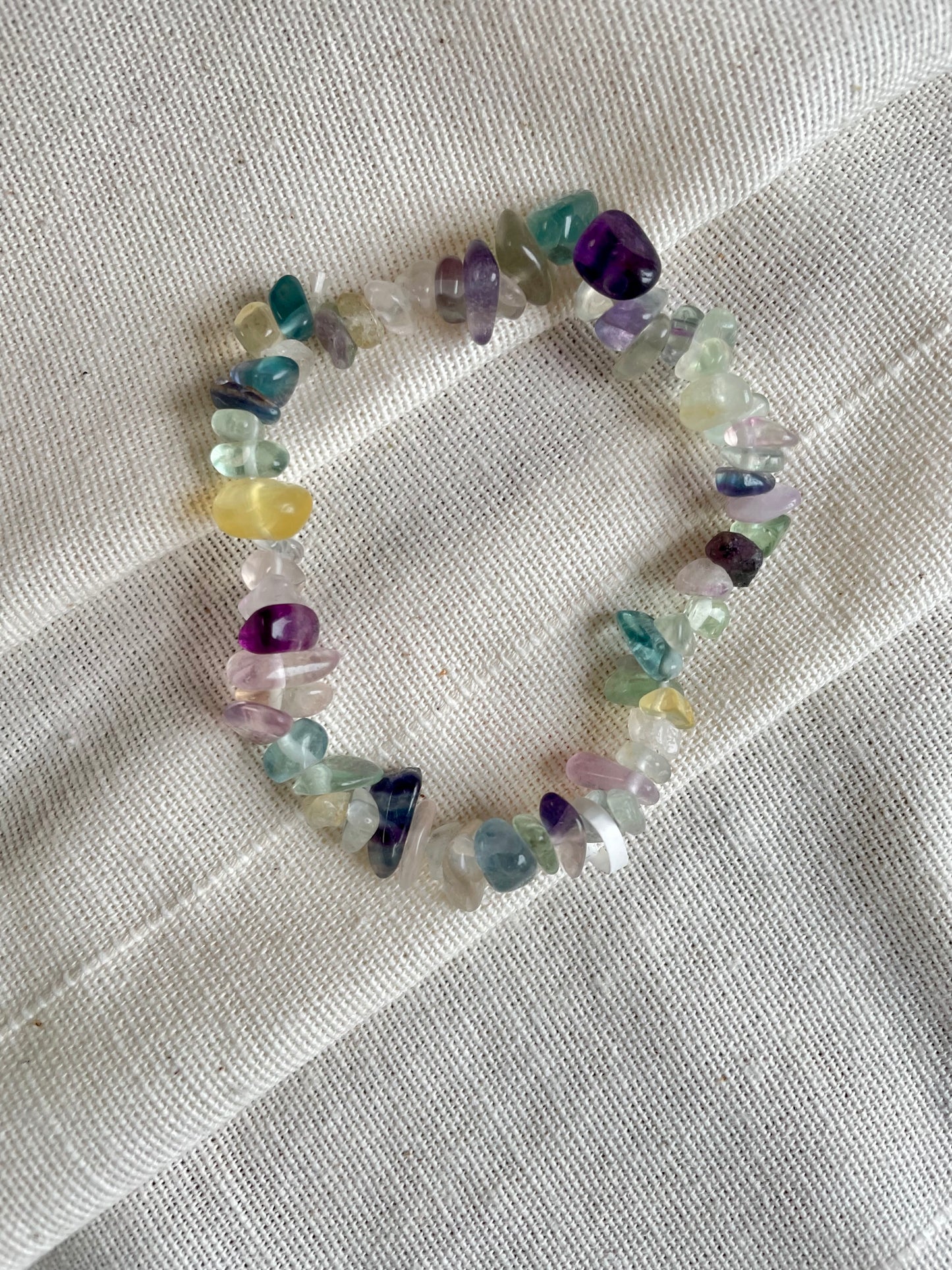 Bracelet baroque Fluorite multi
