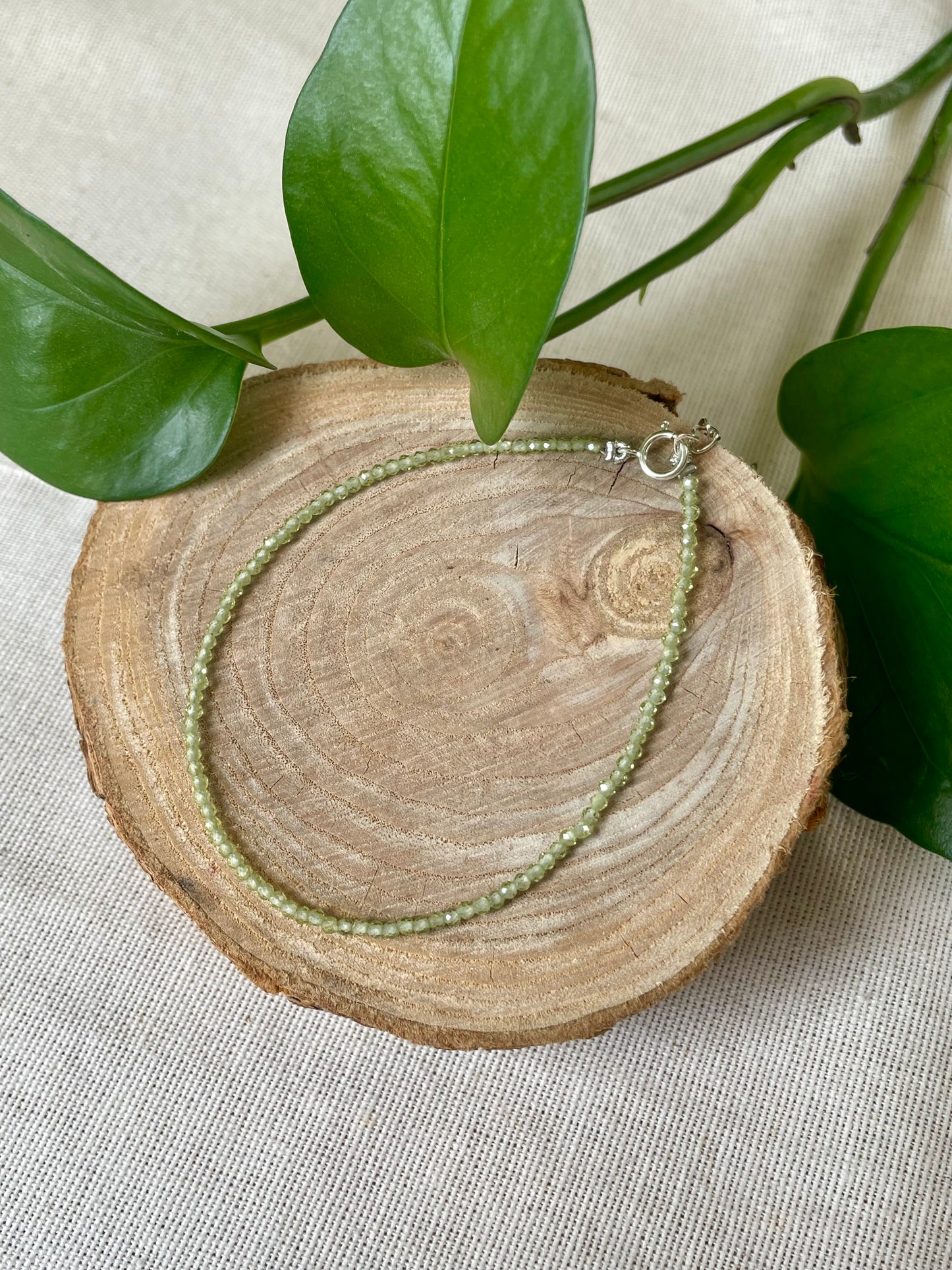 Bracelet pierres naturelles peridot