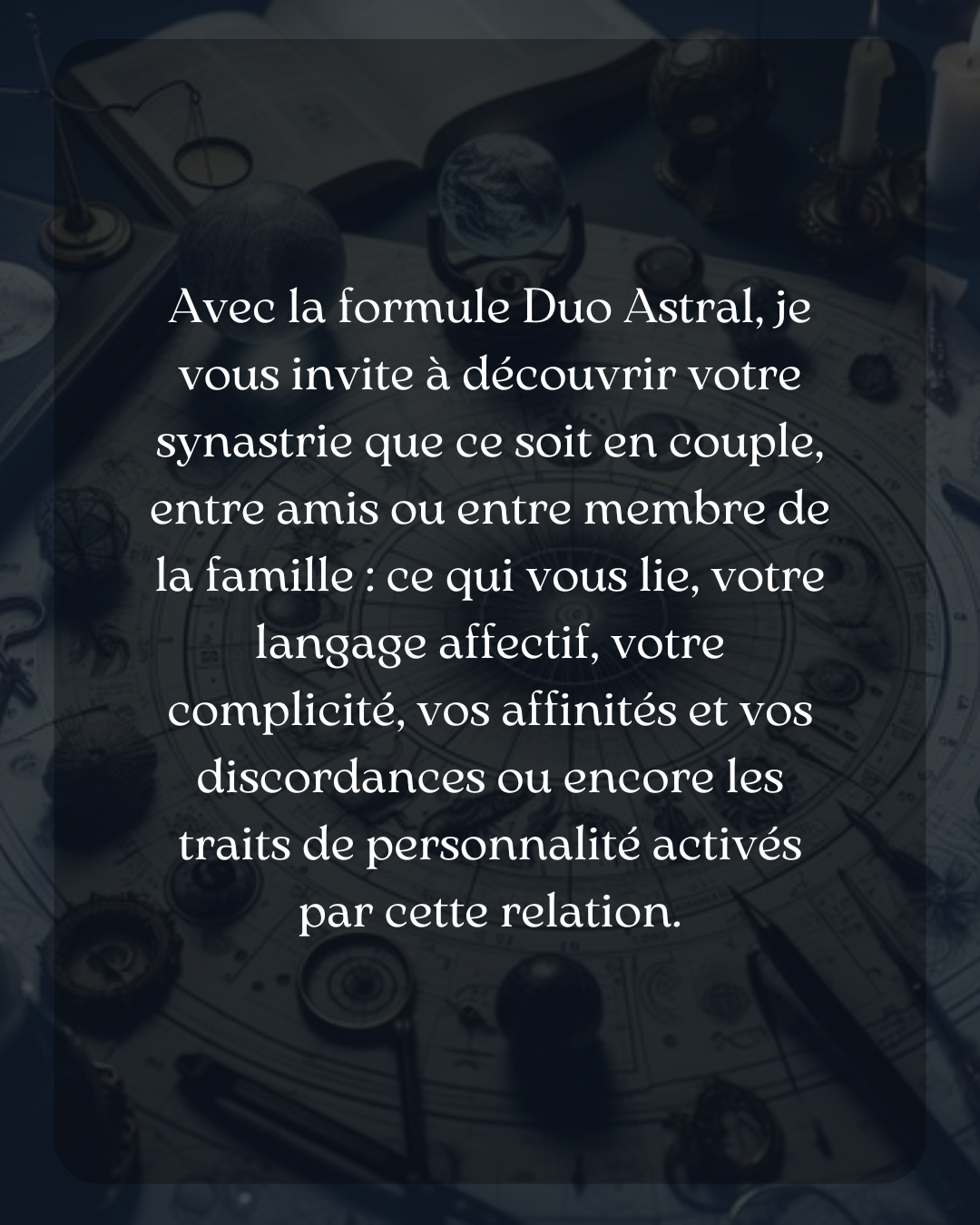 Consultation astrologie couple Lille - Duo Astral séance personnalisée Le Jardin Astral