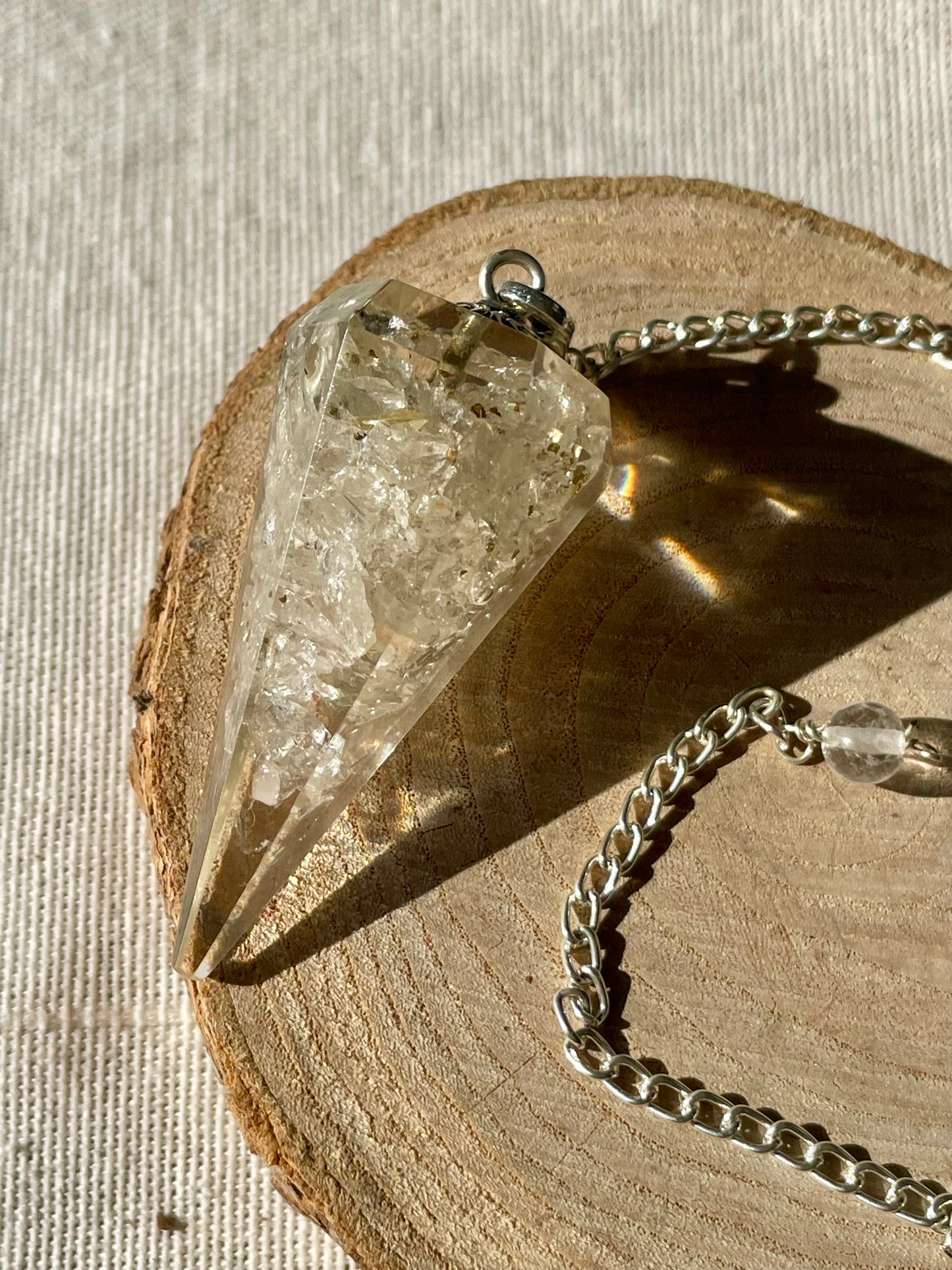 Pendule Orgonite - Cristal de roche