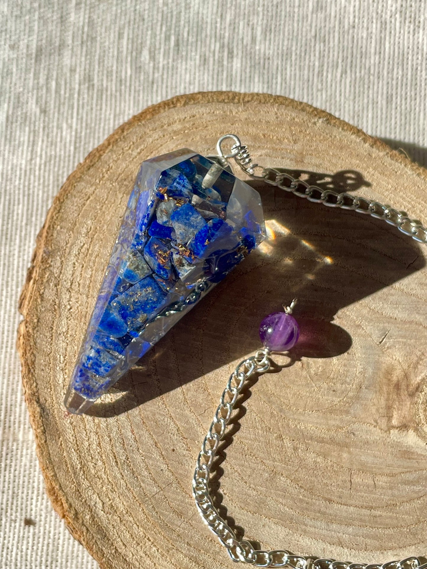 Pendule Orgonite - Lapis Lazuli
