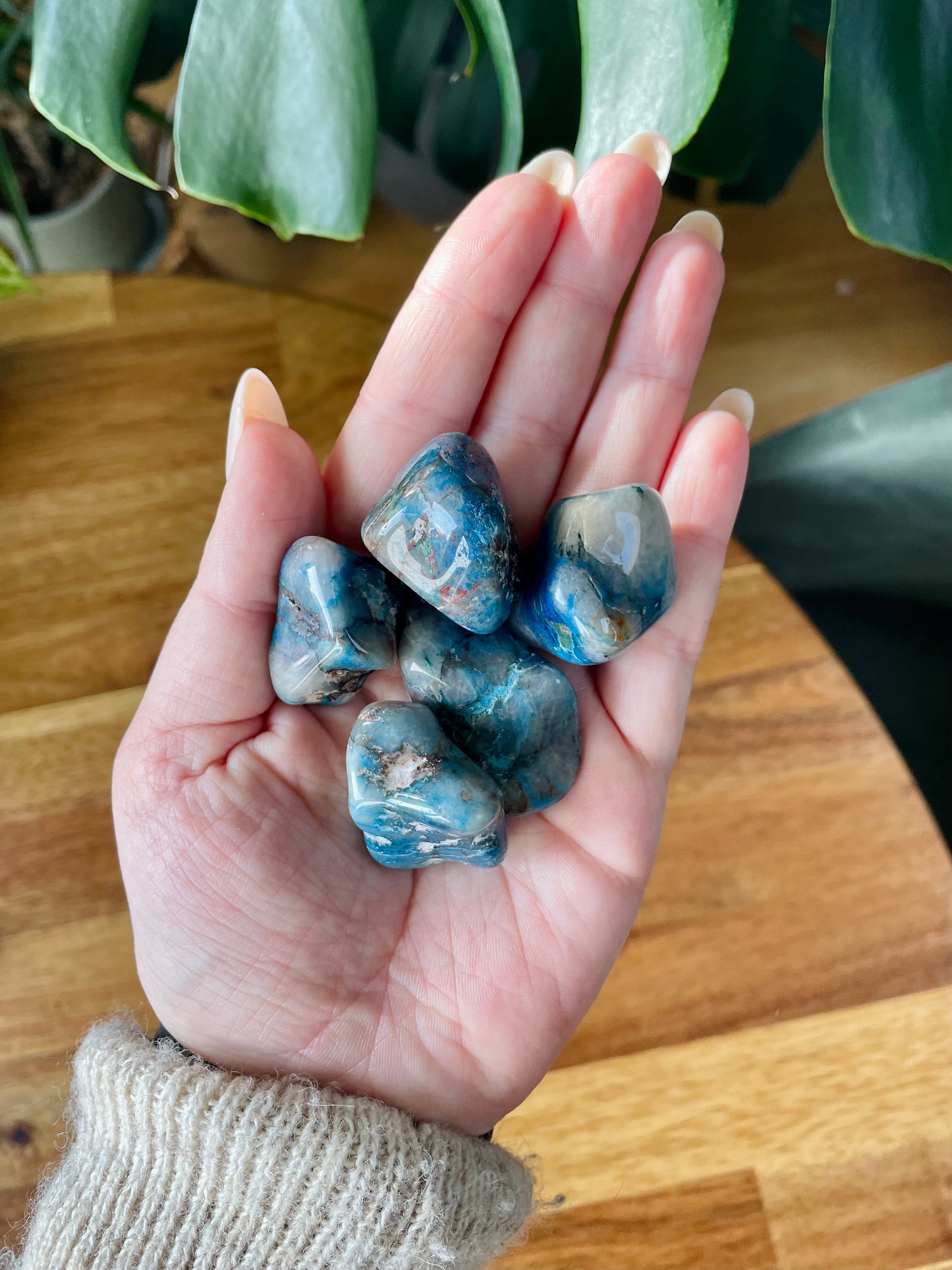 Pierre roulée de Chrysocolle Shattuckite AA