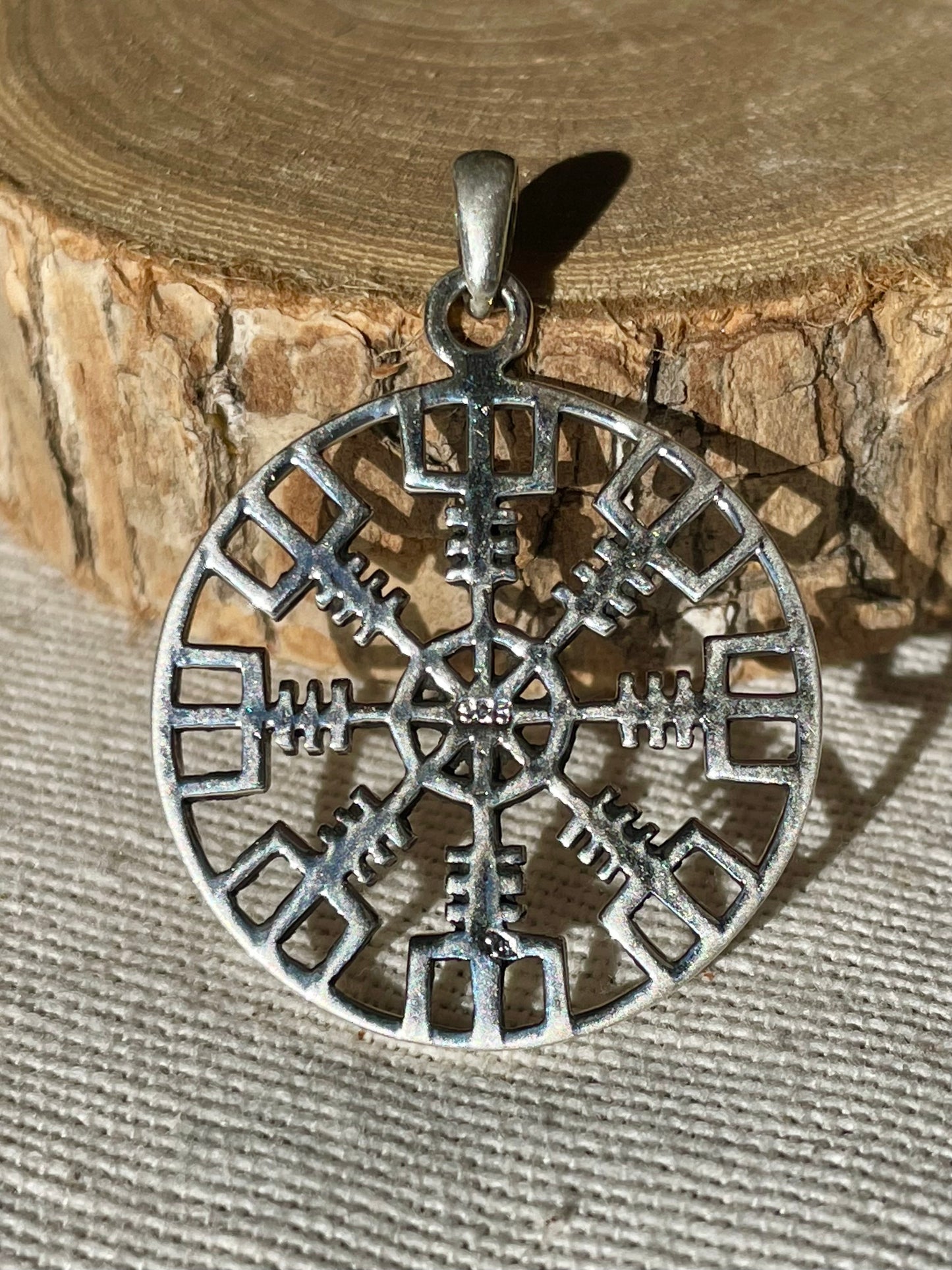 Pendentif Viking Aegishjalmur en Argent 925