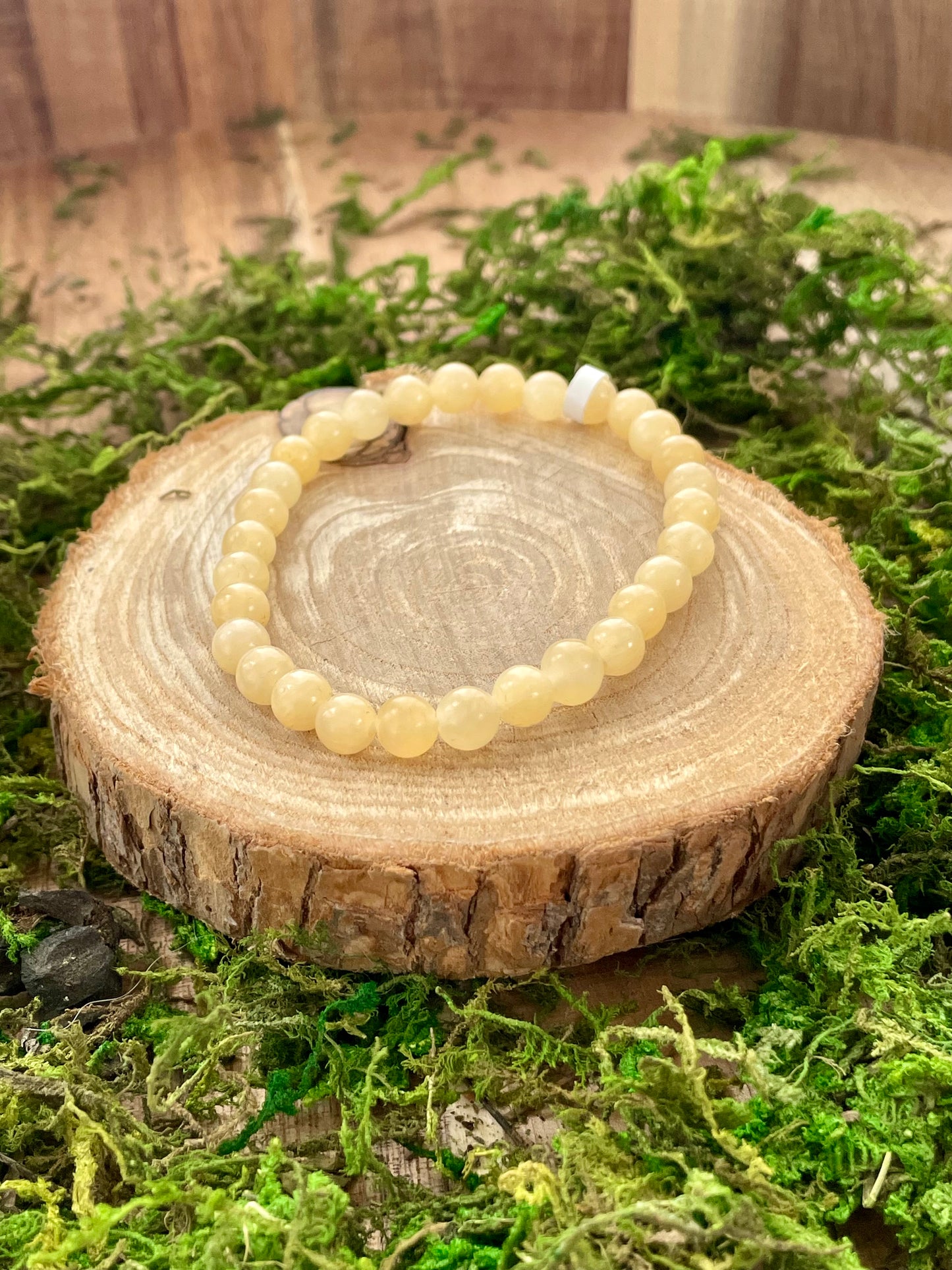 Bracelet en Calcite orange