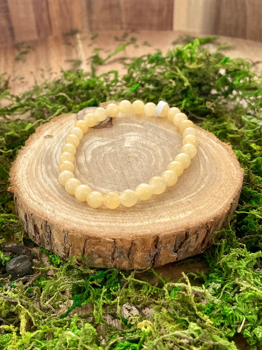 Bracelet en Calcite orange