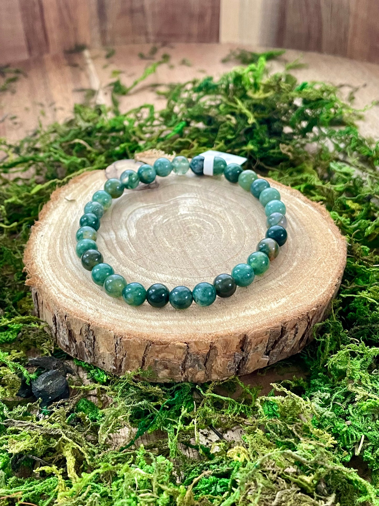 Bracelet en Agate mousse