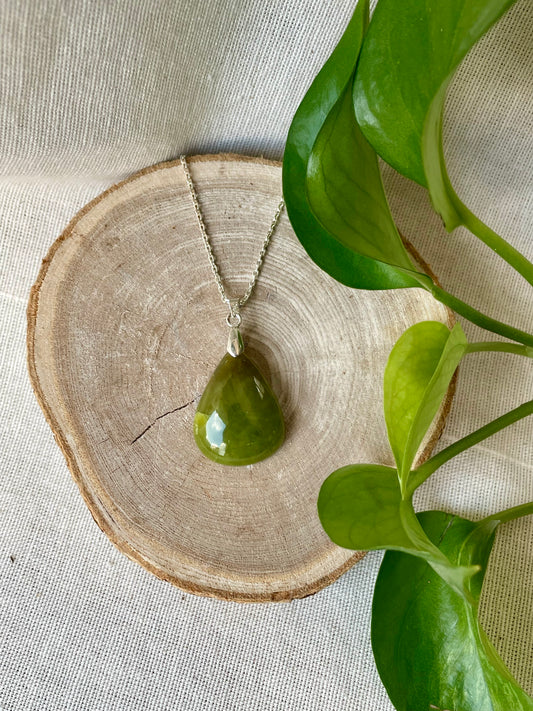 Pendentif Opale verte