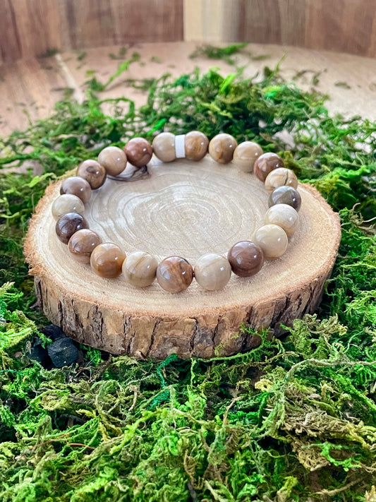 Fossilized Wood Bracelet