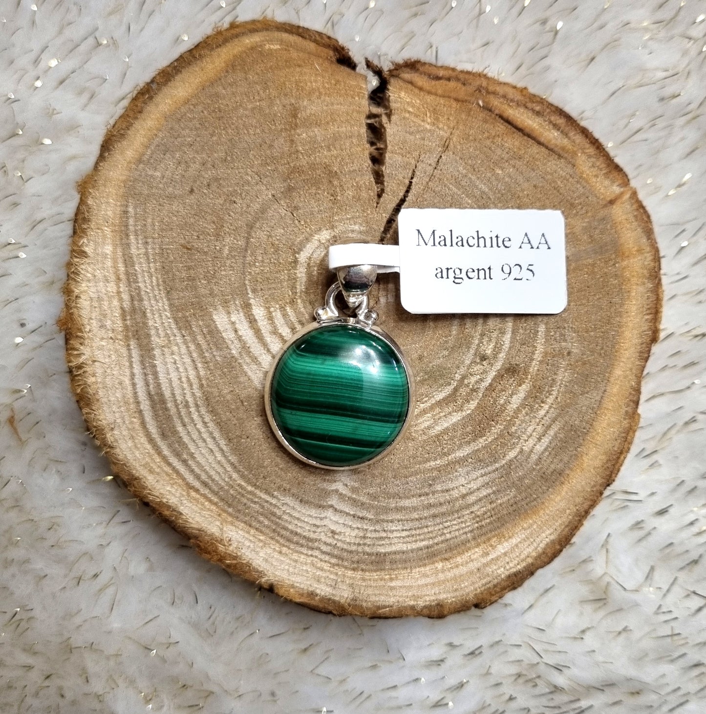 Pendentif en Malachite (+options)