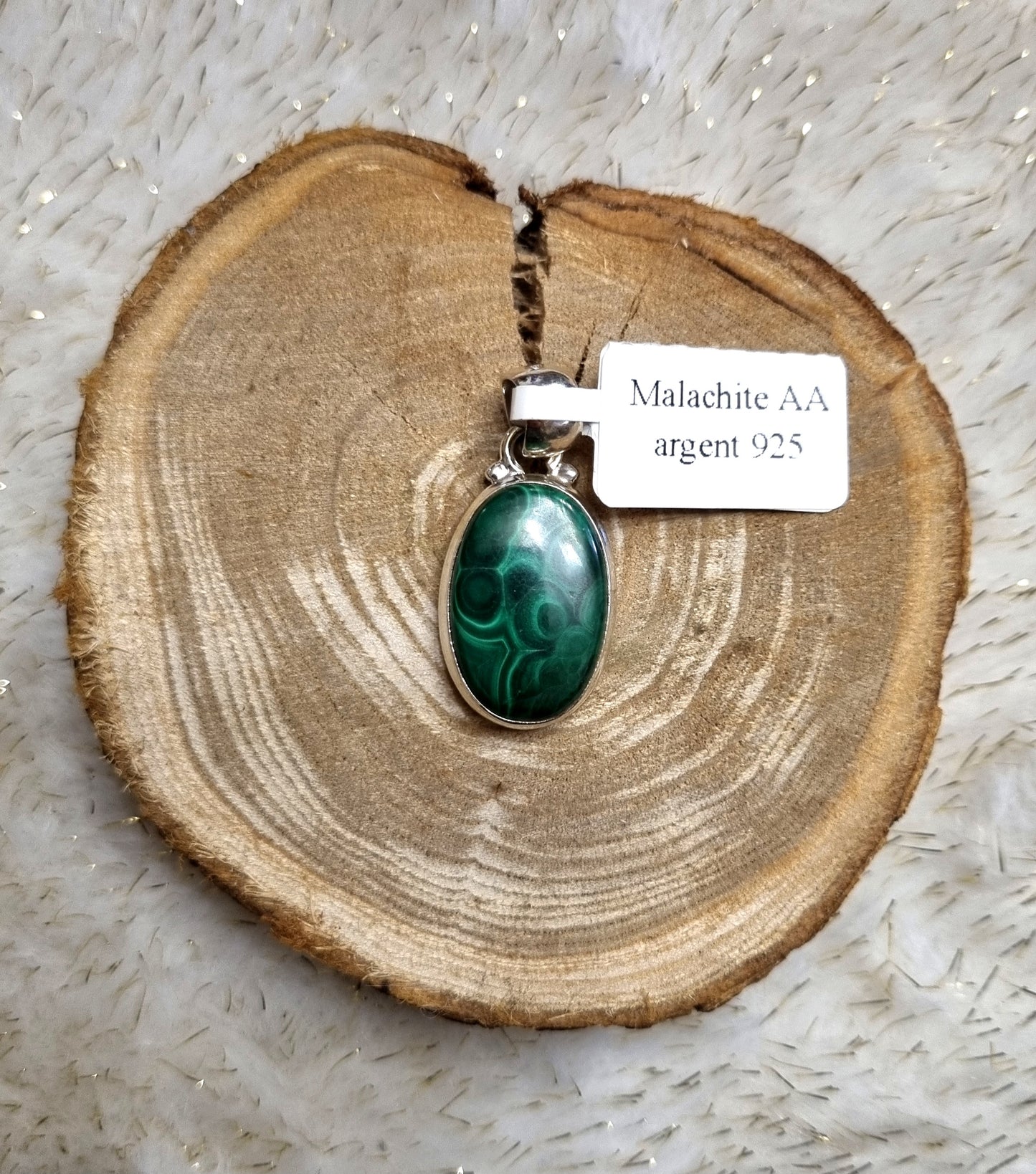 Pendentif en Malachite (+options)