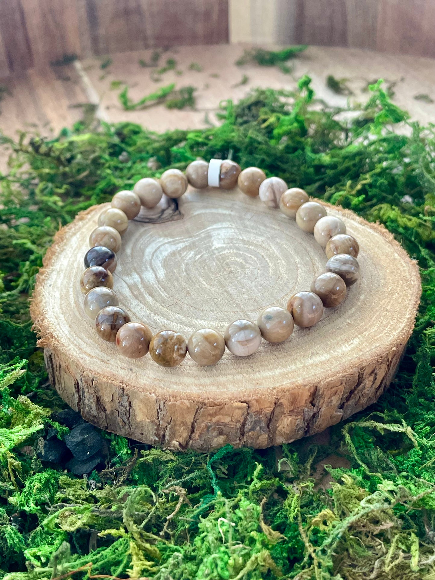 Fossilized Wood Bracelet