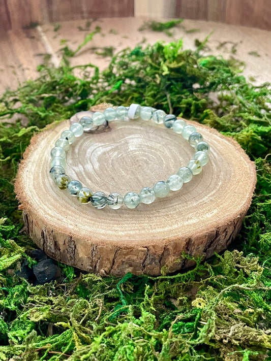 Bracelet en Prehnite