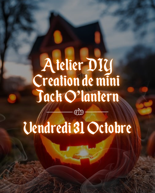 Atelier diy creation de mini jack o lantern vendredi 31 octobre