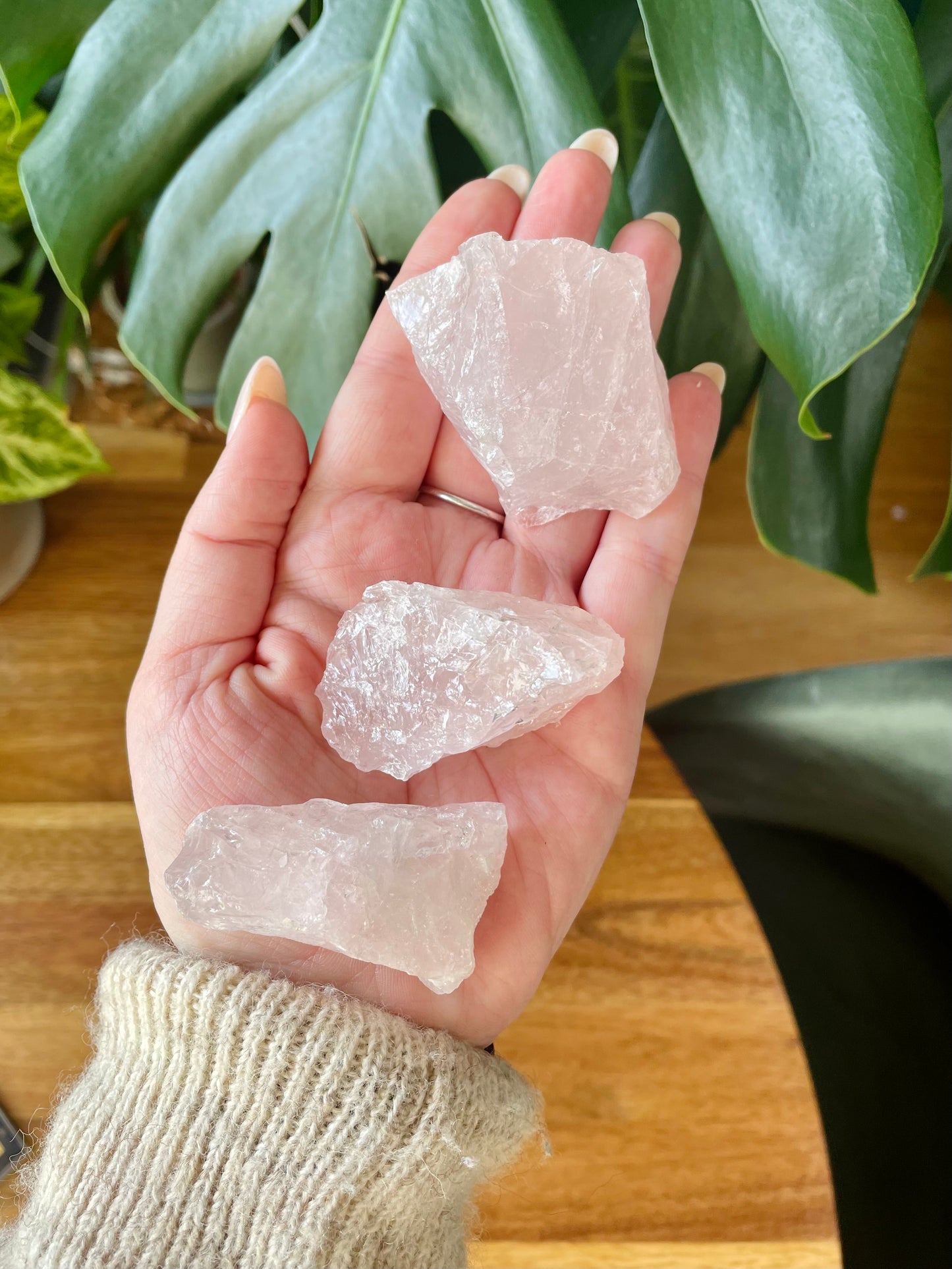 Raw stone of Rose Quartz A