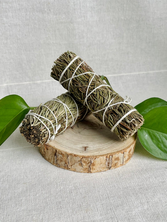 Bâton de fumigation au romarin naturel pour purification énergétique
