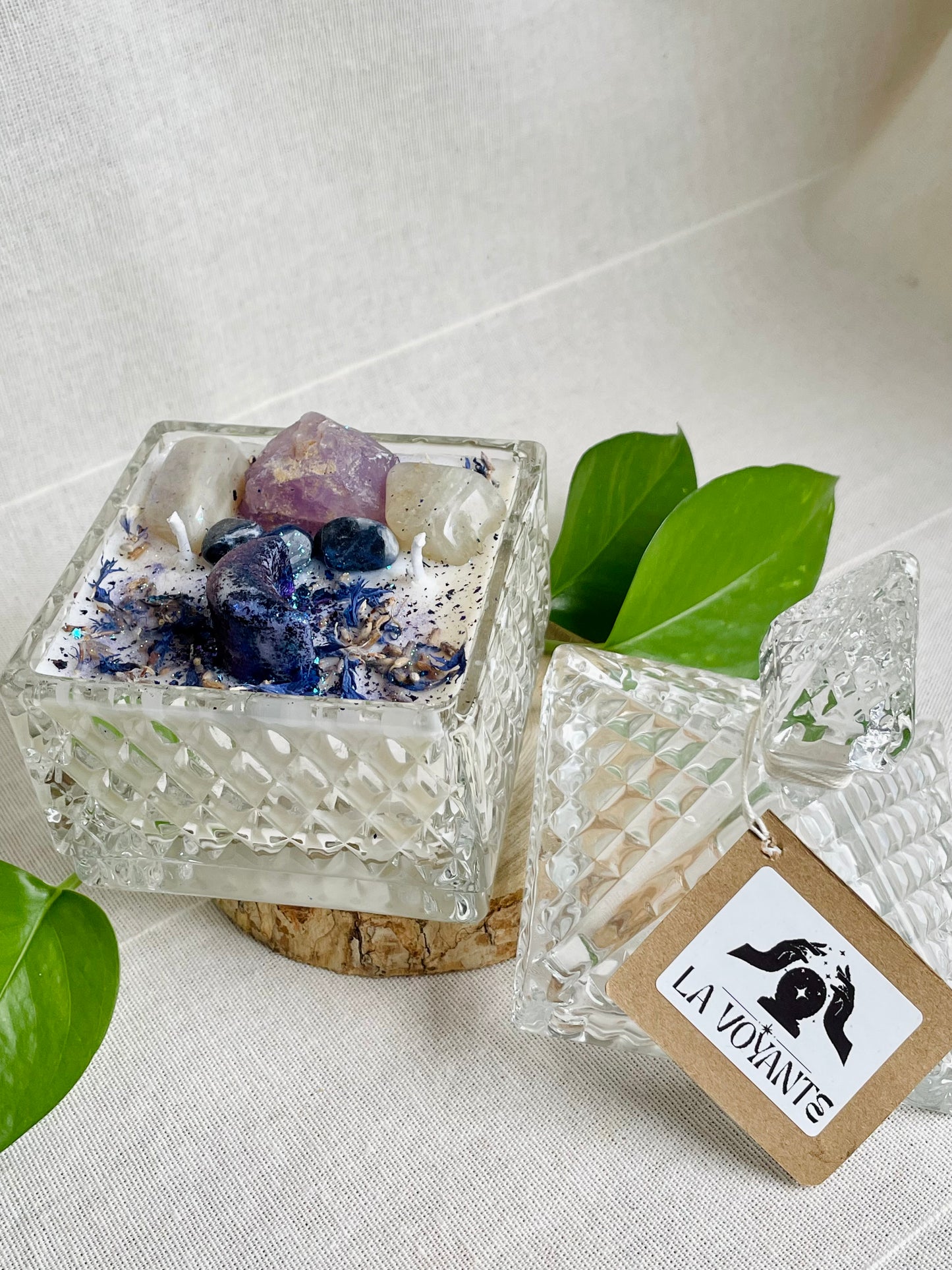 Bougie artisanale La Voyante - Bougie ésotérique française pour rituels spirituels
