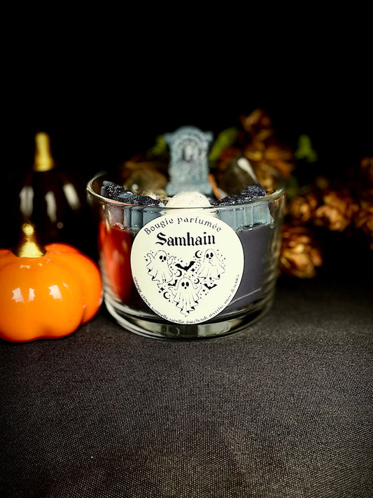 Bougie artisanale Samhain - Rituel nouvel an celte Le Jardin Astral
