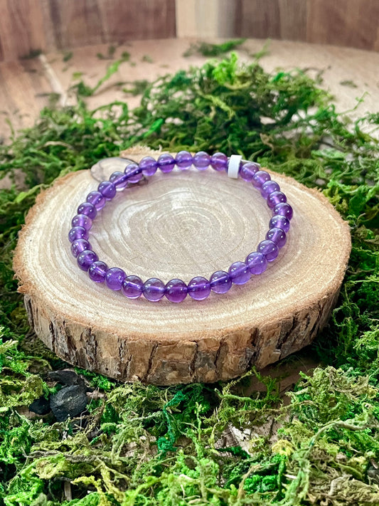 Bracelet Améthyste 6mm