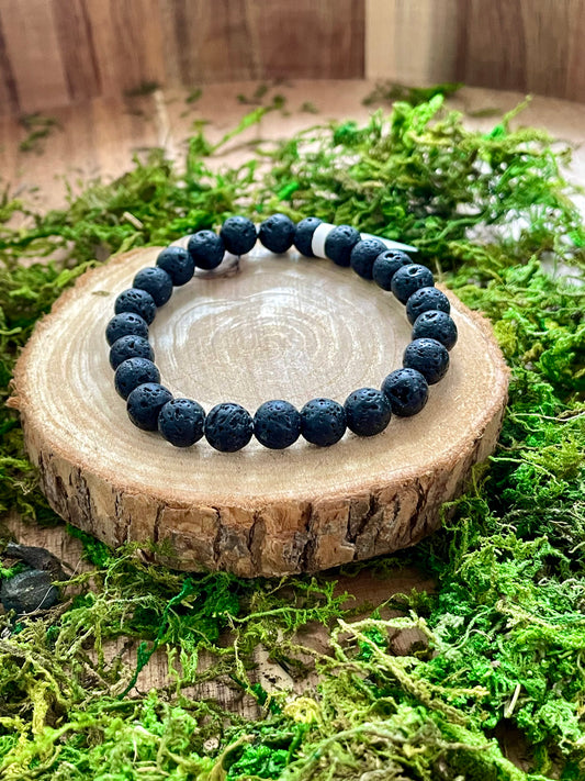 Bracelet Pierre de lave 10mm