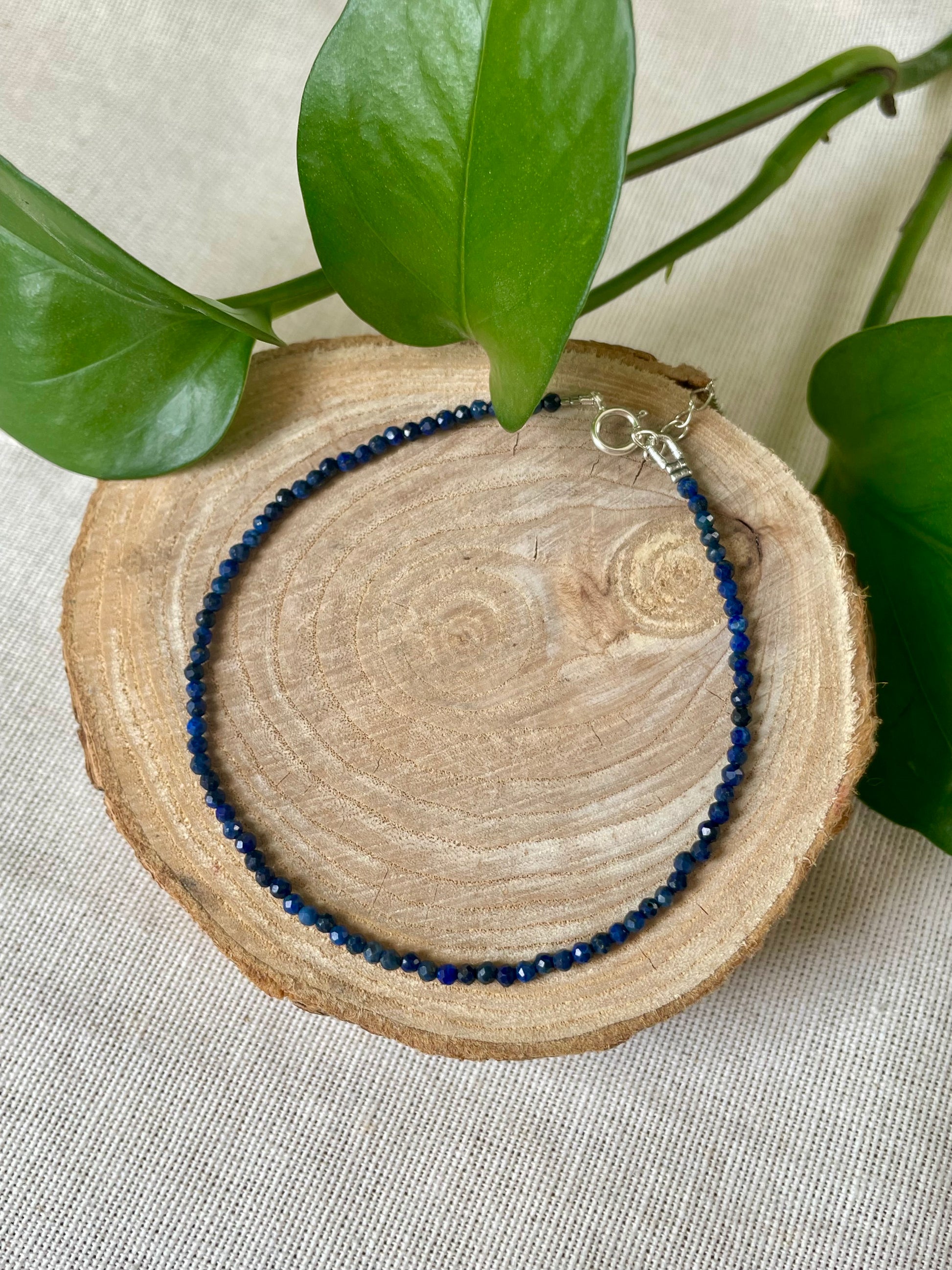 Bracelet facetté Lapis Lazuli 