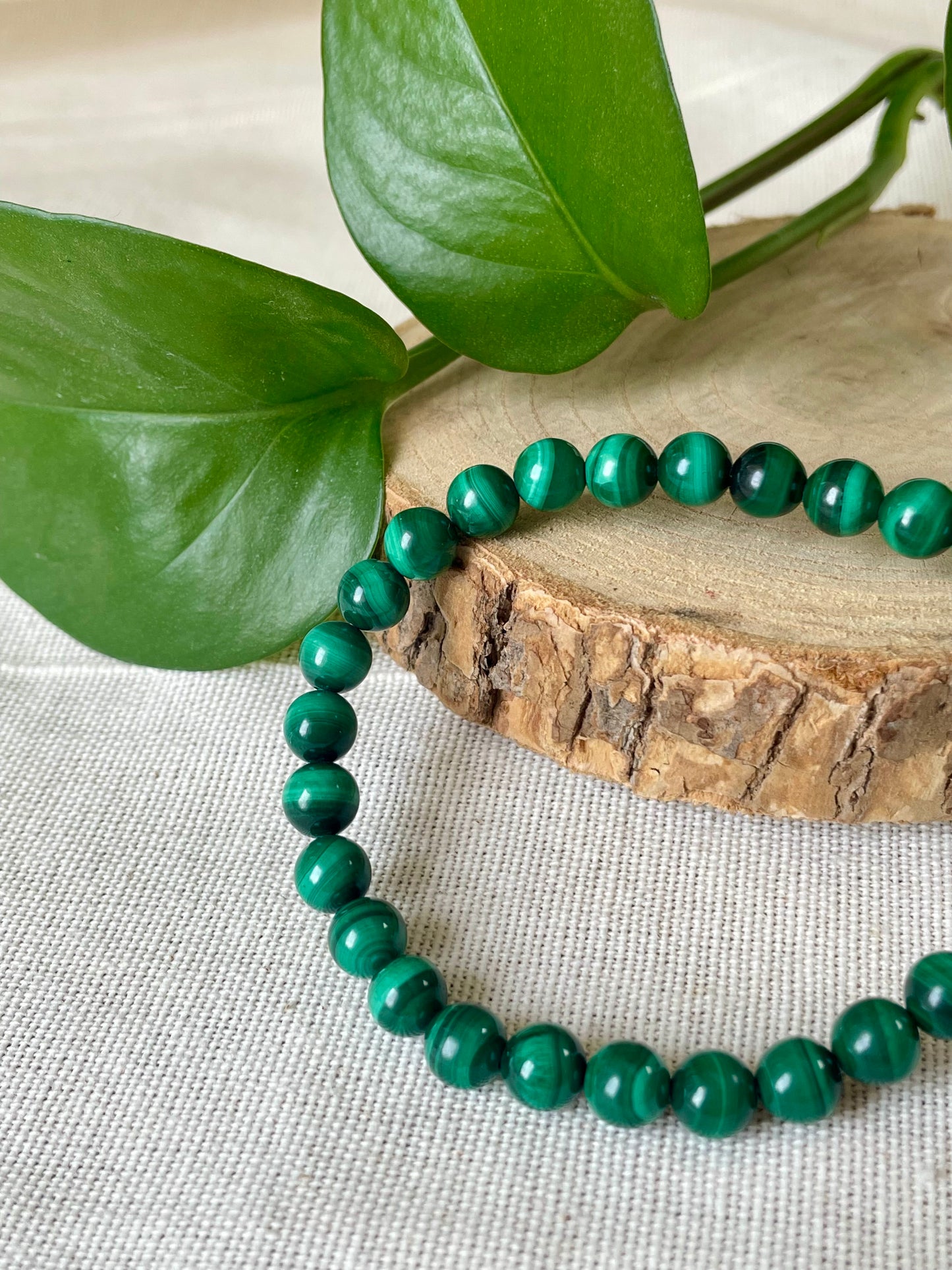 Bracelet pierres naturelles malachite