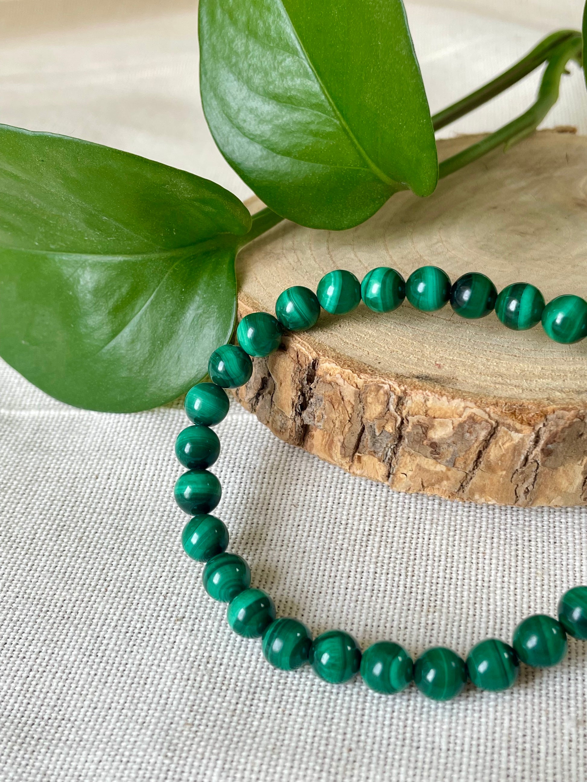 Bracelet pierres naturelles malachite