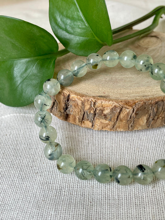 Bracelet pierres naturelles prehnite