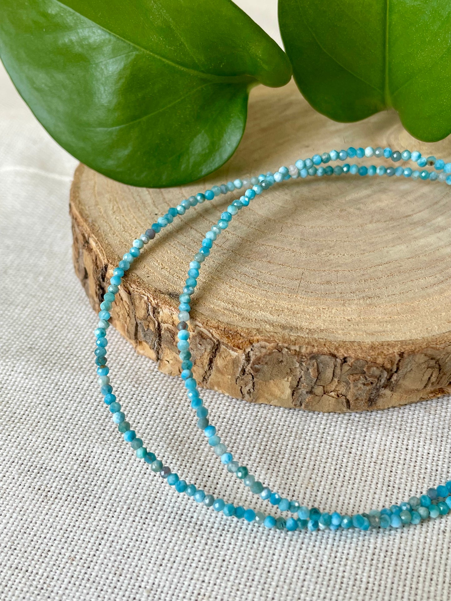 Collier facette apatite 
