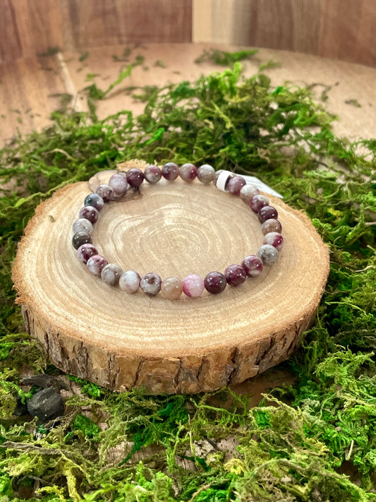 Bracelet en Tourmaline rose