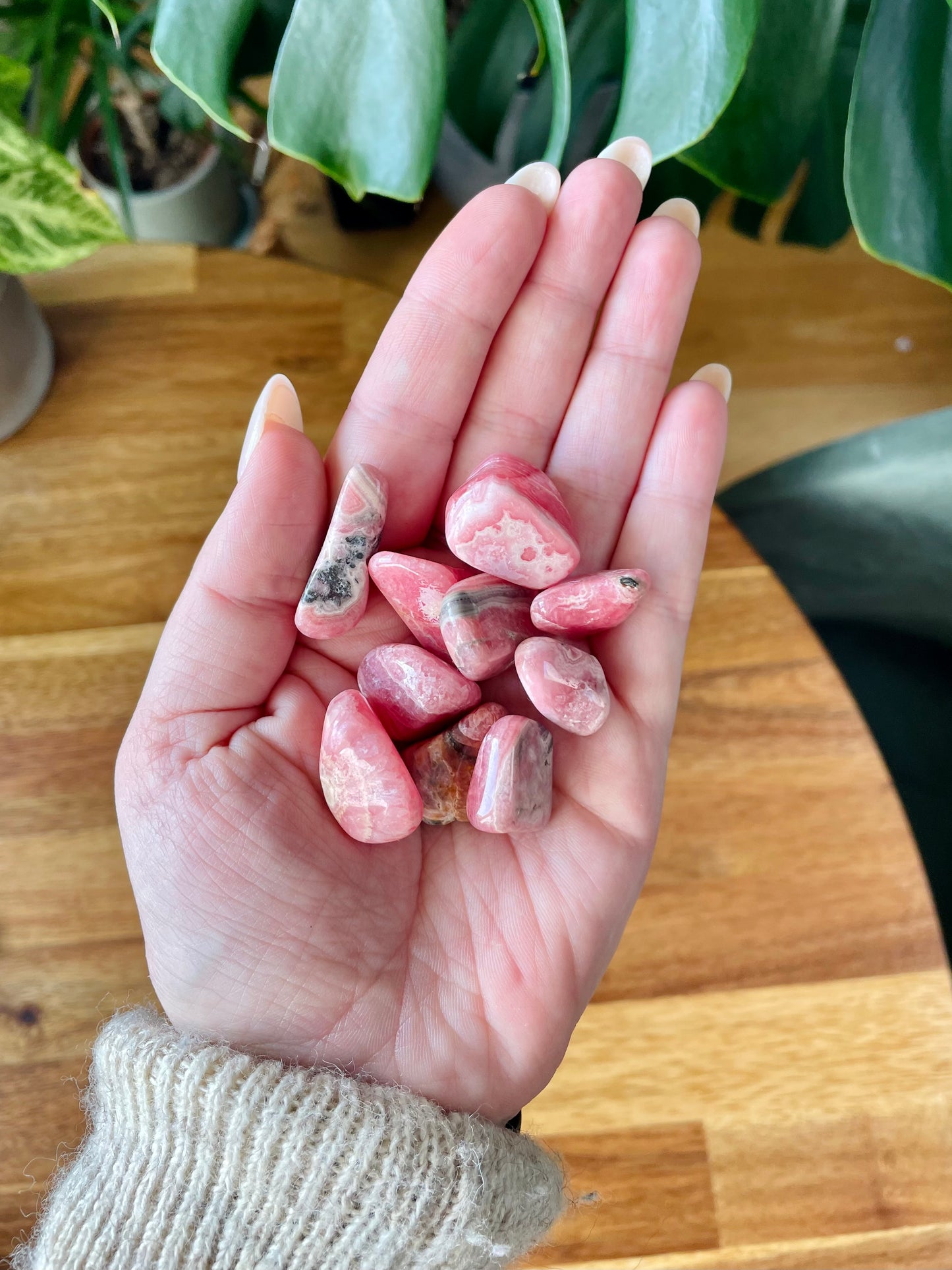 Pierre roulée de Rhodochrosite A