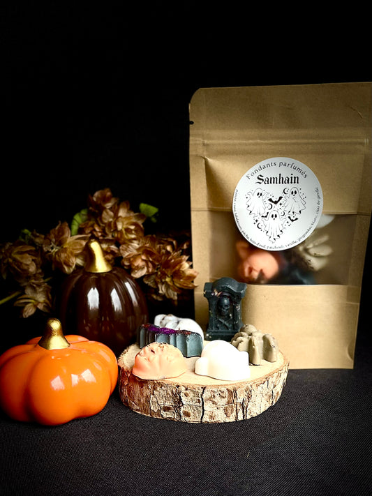 Fondants parfumés Samhain en cire végétale artisanale - Le Jardin Astral
