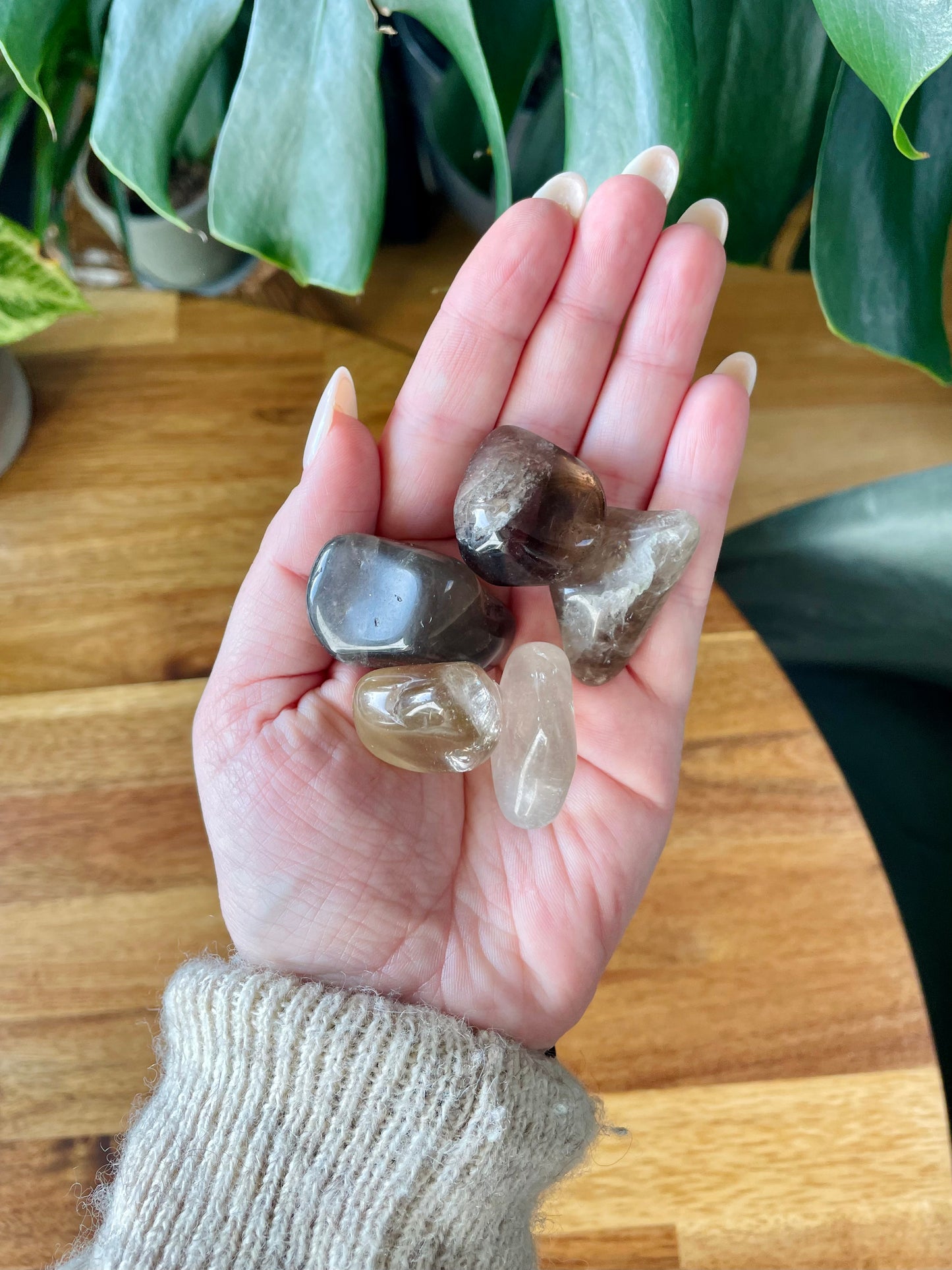 Extra Clear Smoky Quartz Tumbled Stone