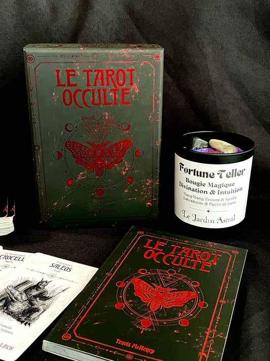 Le Tarot Occulte de Travis McHenry - Jeu de tarot ésotérique complet avec 78 cartes illustrées
