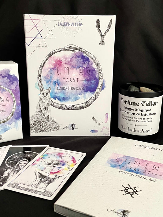 Lumina Tarot Lauren Aletta - Coffret de tarot lumineux et moderne pour divination
